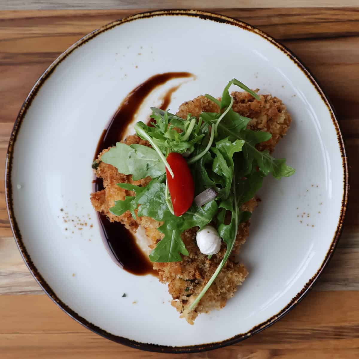 Chicken Milanese with Arugula Salad