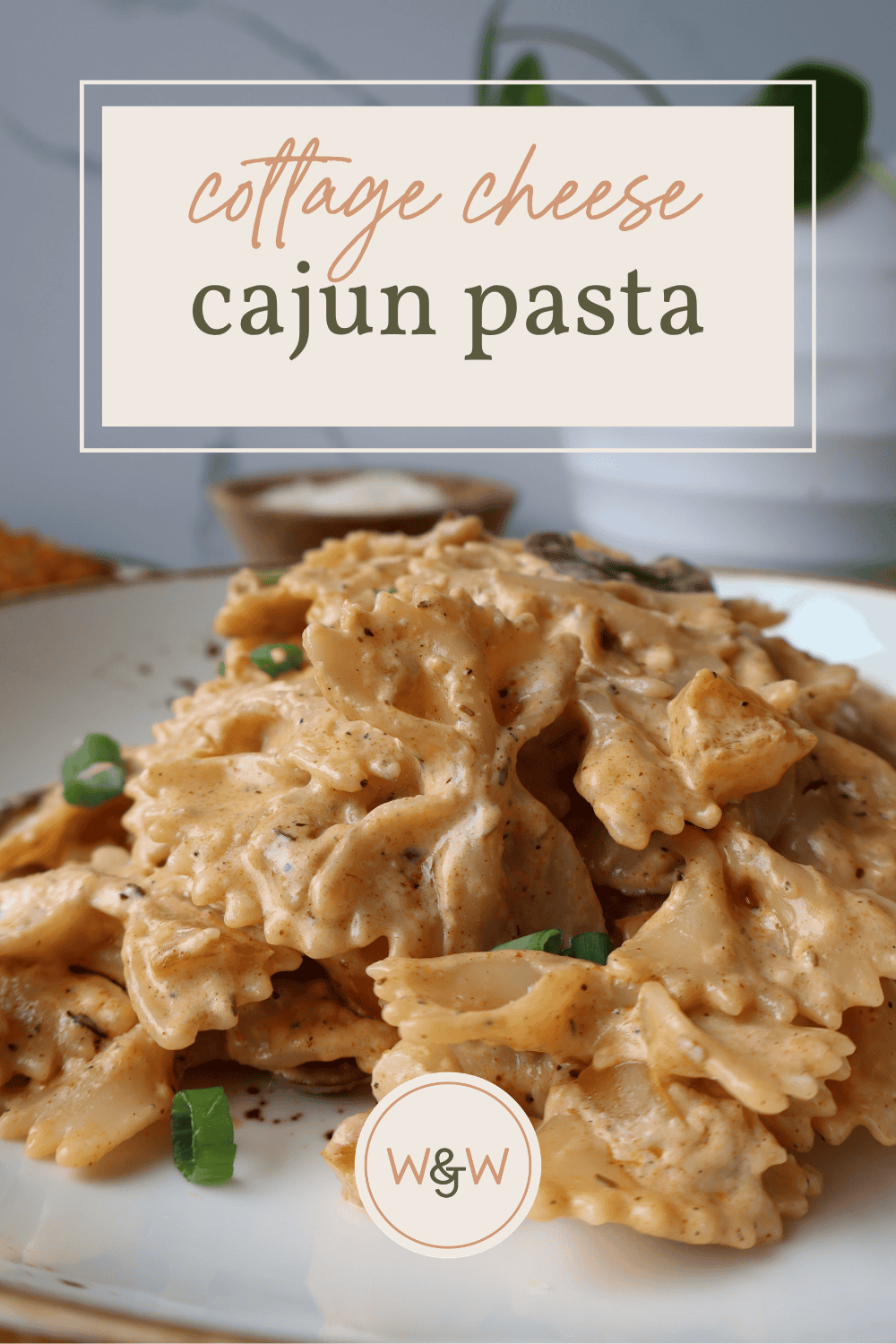 Whisk and Wine — Louisiana Chicken Pasta cottage cheese sauce Pinterest pin