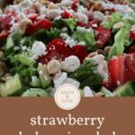 Strawberry salad recipe Pinterest pin