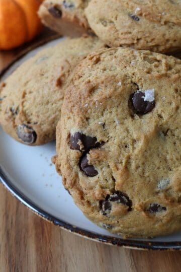 Whisk and Wine Spiced Pumpkin Chocolate Chip Cookies Featured
